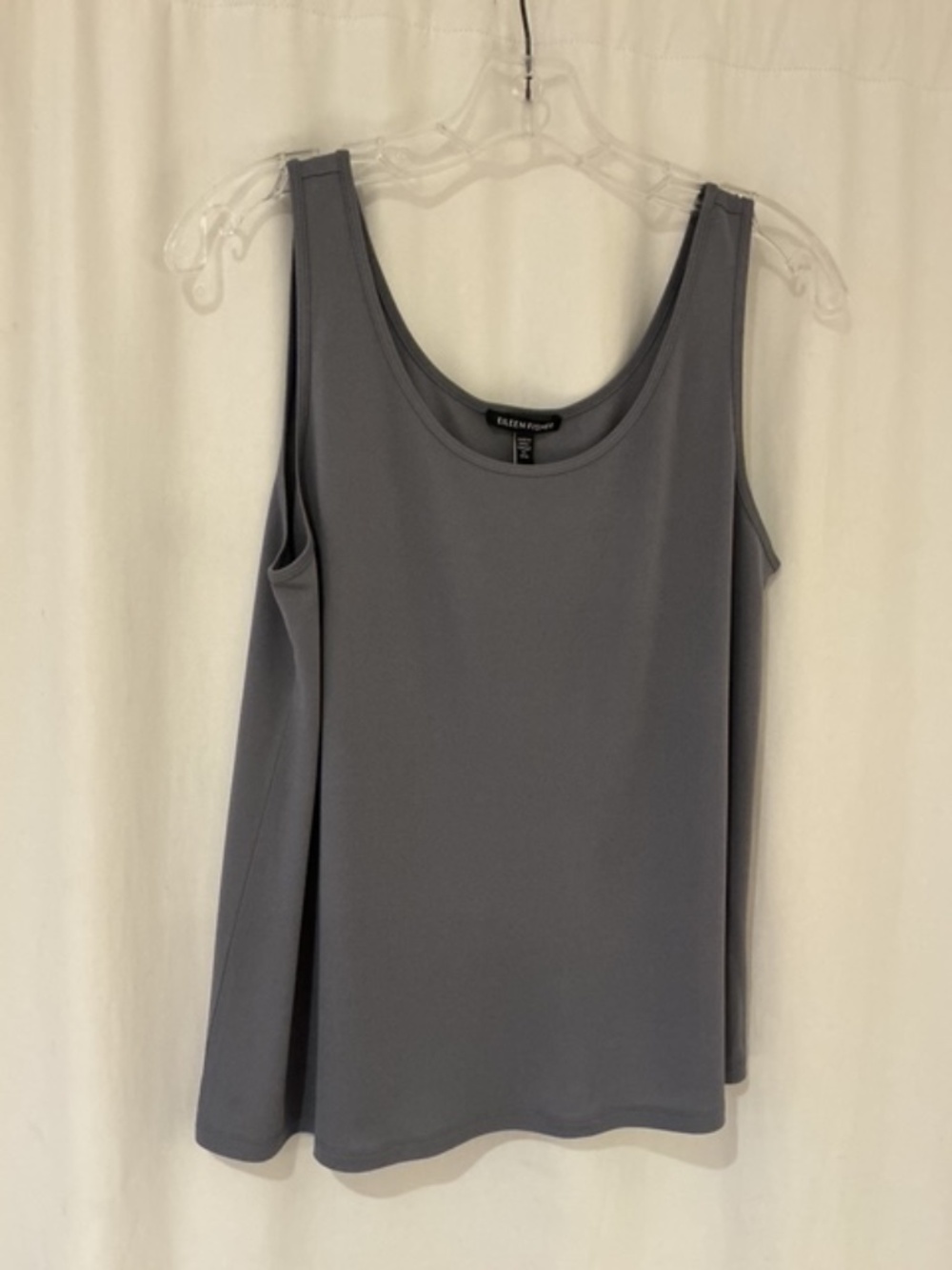 Eileen Fisher Stretch Silk Jersey Scoop Neck Tank, Size M